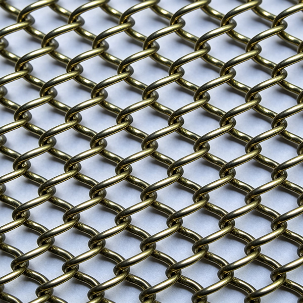 Custom spiral architectural mesh