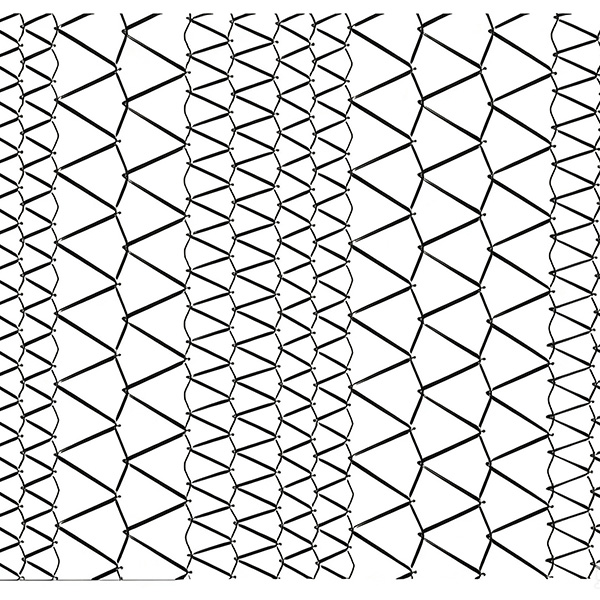 Custom spiral architectural mesh