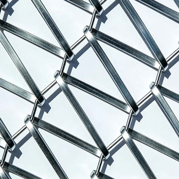 Custom spiral architectural mesh