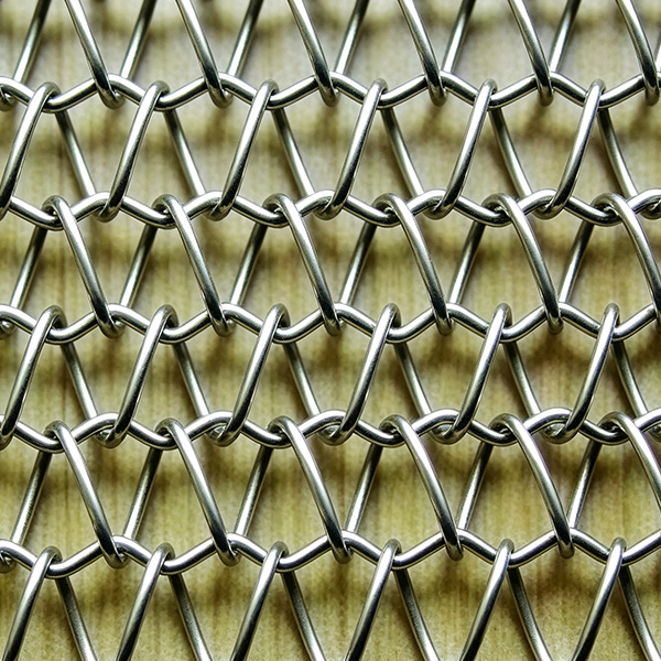 Custom spiral architectural mesh